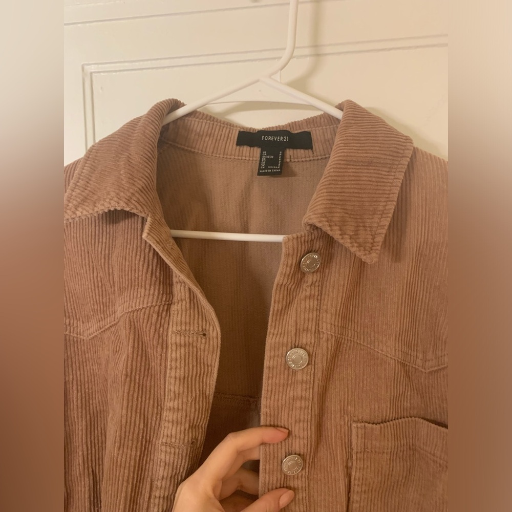 Forever 21 cropped corduroy jacket